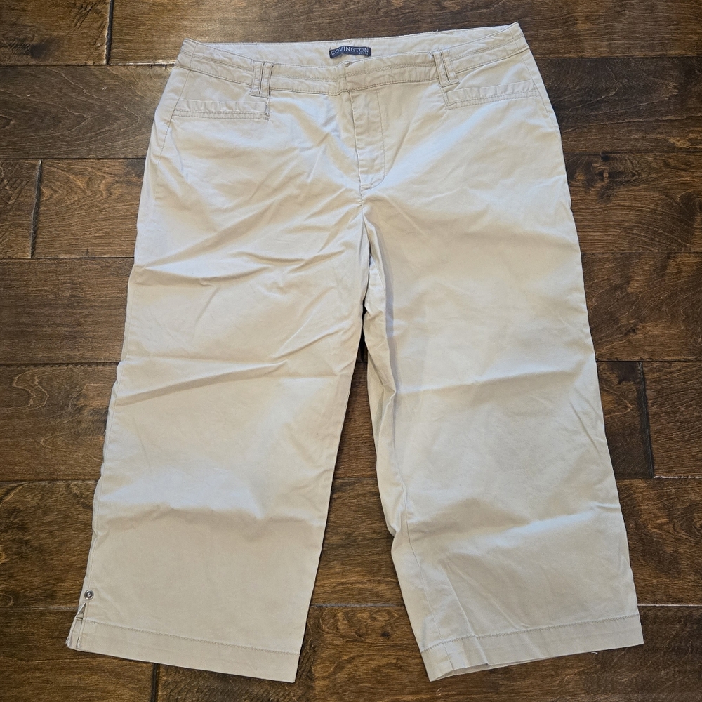 Covington Capris Size 12P Tan